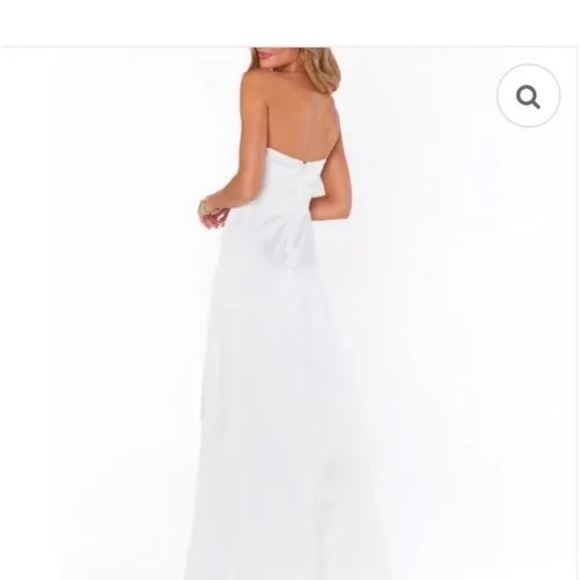 Show Me Your Mumu One Shoulder Maxi Dress XXS White Bridesmaid Wedding Gown NWT - Picture 6 of 6